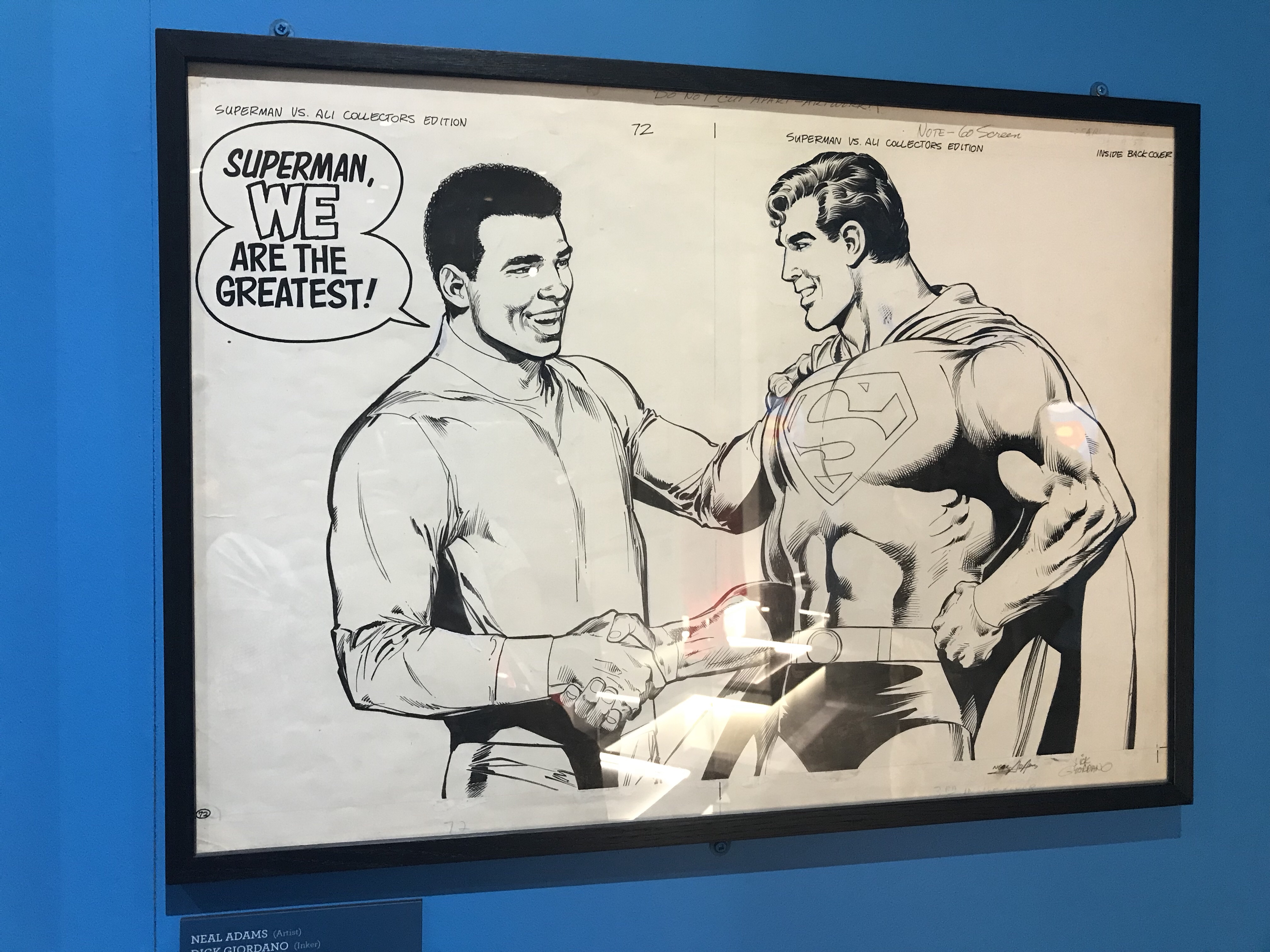 Neal Adams Original Artwork - Superman V Muhammad Ali