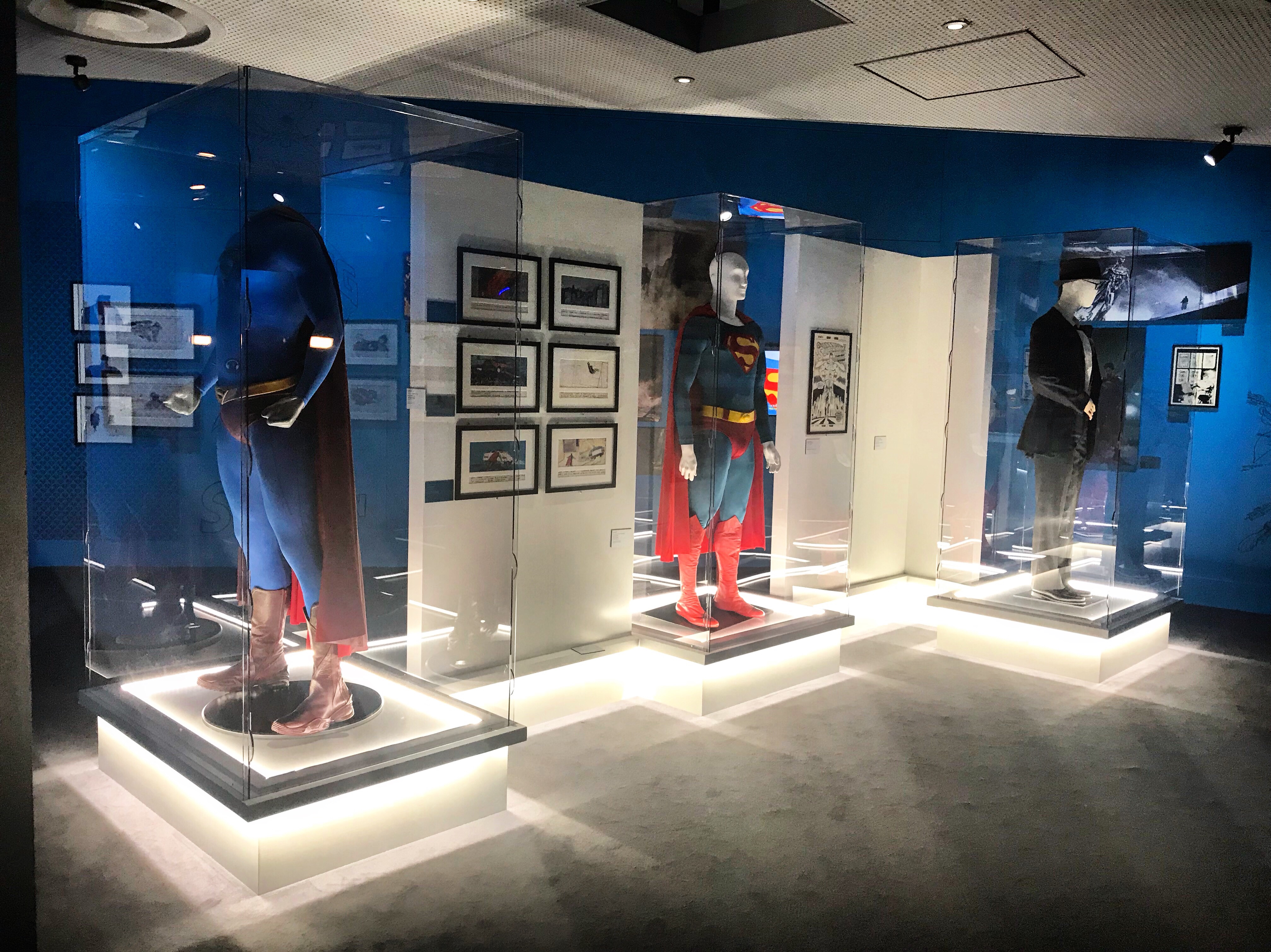 Superman Costumes - Superman The Movie and Superman Returns, worn by Christopher Reeve and Brandon Routh