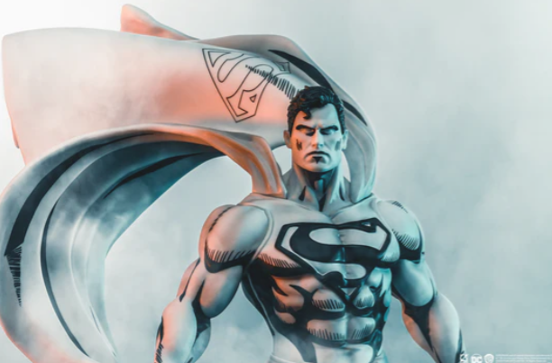 PureArts Release SDCC Exclusive Black And White Superman Statue For ...