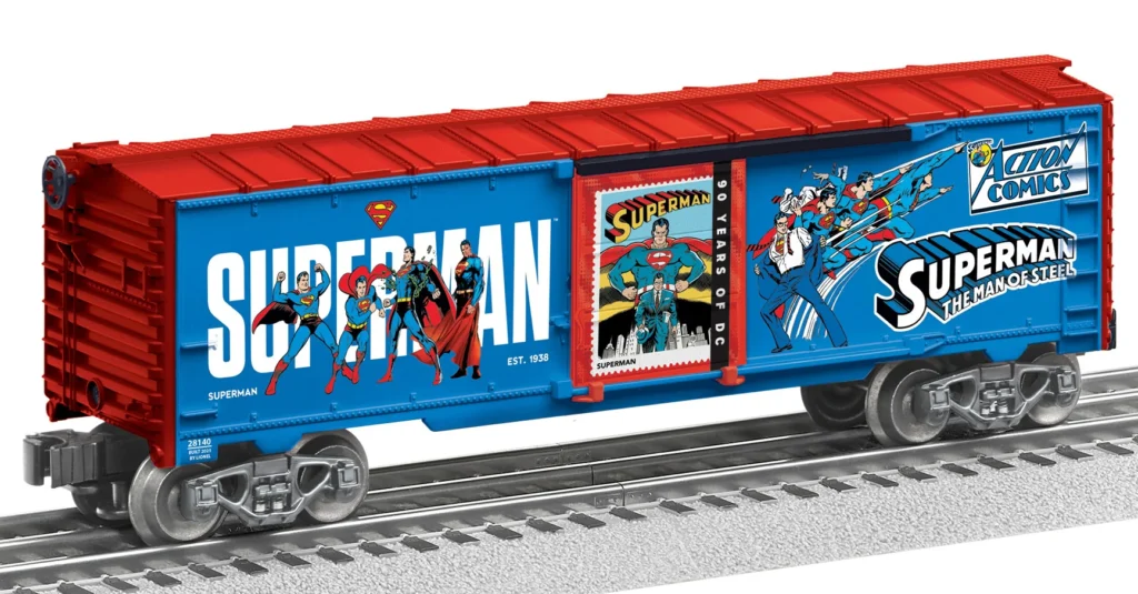 Lionel to Release Superman Electric Train Boxcars