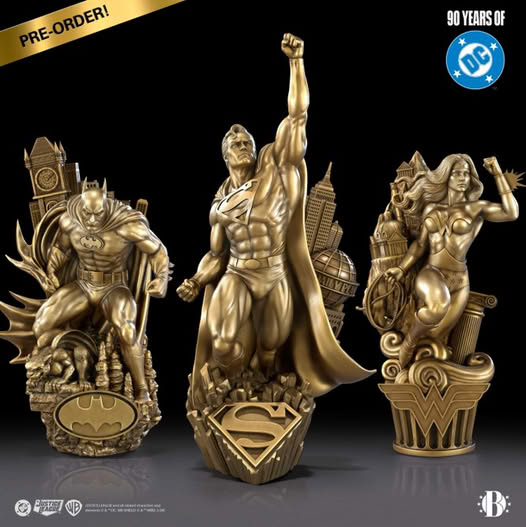 Bradford Exchange Releases DC Comics 90th Anniversary Cold-Cast Bronze Sculptures