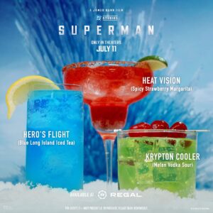 Regal Movies Superman Themed Cocktails