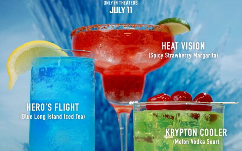 Regal Movies Superman Themed Cocktails