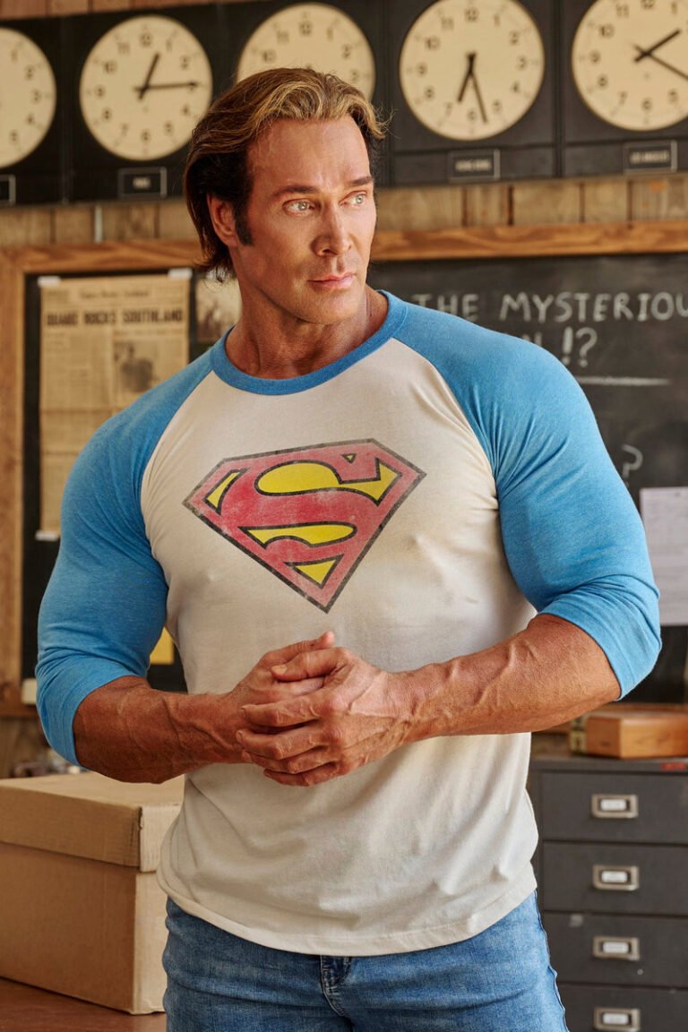 YoungLA Superman – T-shirt Compression Gym Noir, Taille L – PREORDER CONFIRMÉ