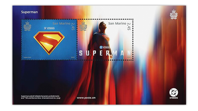 Poste San Marino Release 'Superman' Stamps