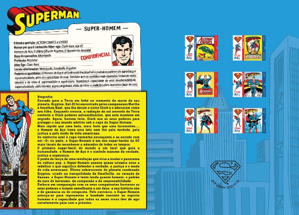 Portugal's Post Service Release Superman Stamp Collection