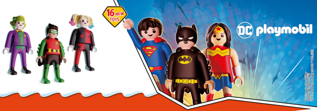 DC Heroes Get the Playmobil Treatment in Epic Kinder Joy Collaboration
