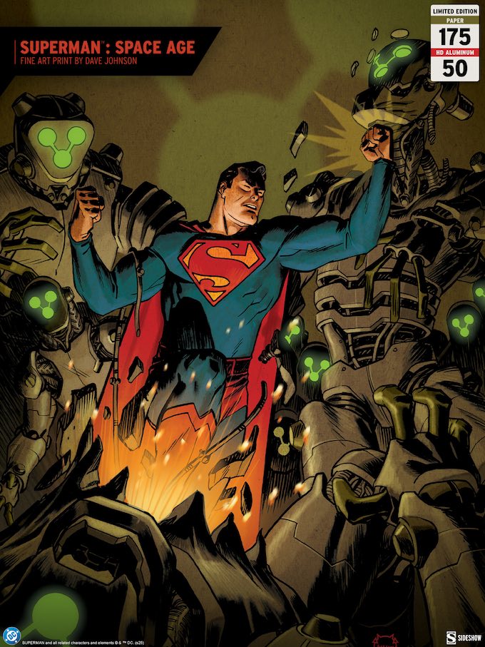 Sideshow Collectibles Release 'Superman: Space Age' Fine Art Print