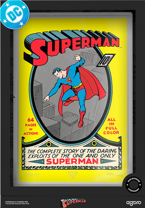 Agoro Release 'Superman #1' 1oz Pure Silver Foil Collectible