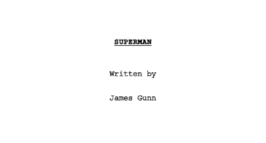 Superman Screenplay