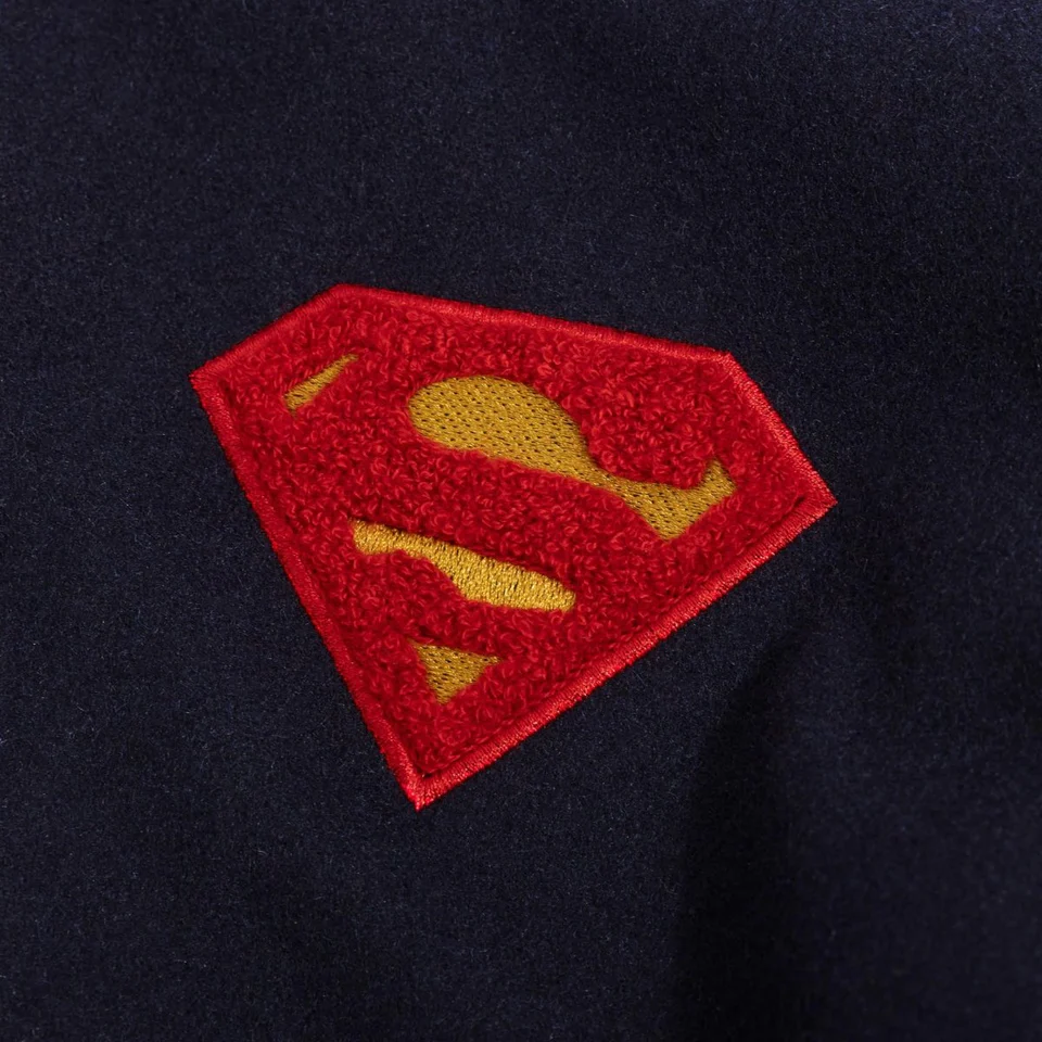 Heroes & Villains Delivers a Timeless Superman Varsity Jacket