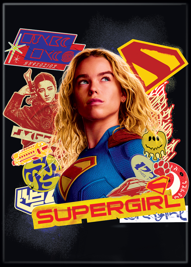 Ata-Boy 'Supergirl' Magnet and Button collection