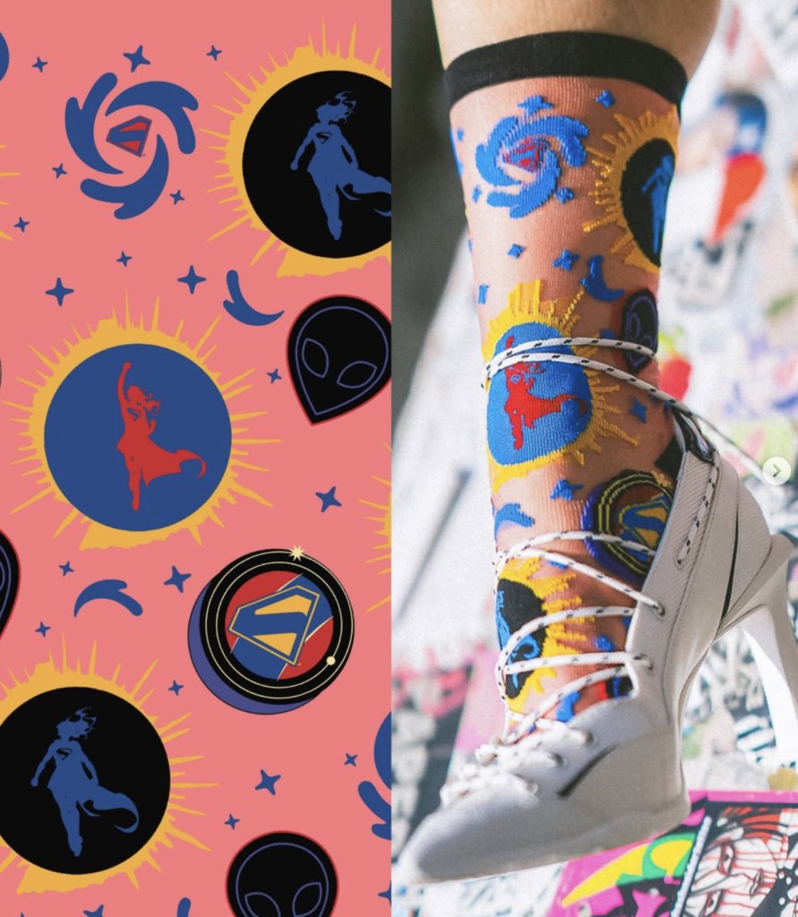 Supergirl Steps into Style with Bold New Sock Candy Collaboration
