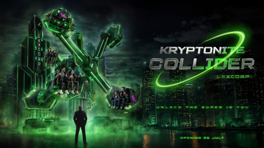 Warner Bros. World Yas Island Announce 'Kryptonite Collider' and 'Superman Up and Away' Attractions