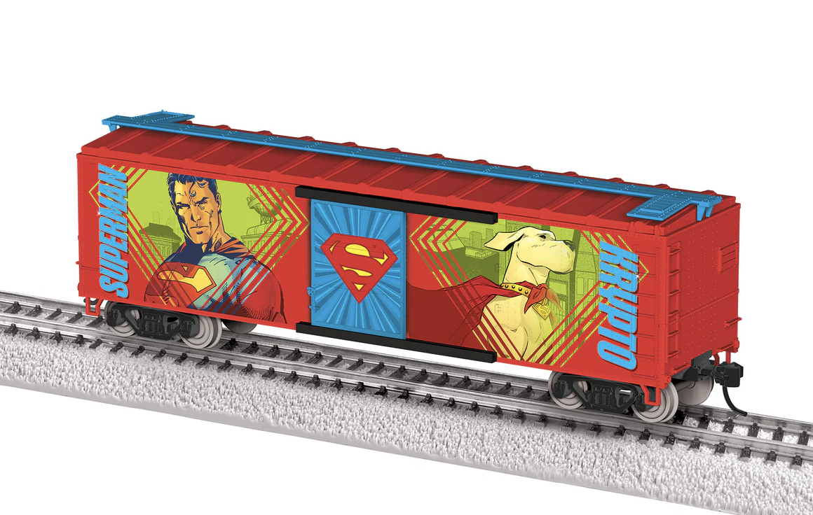 Model train maker Lionel is at it again with new Superman rolling stock, this time for the HO (1:87) scale electric trains.