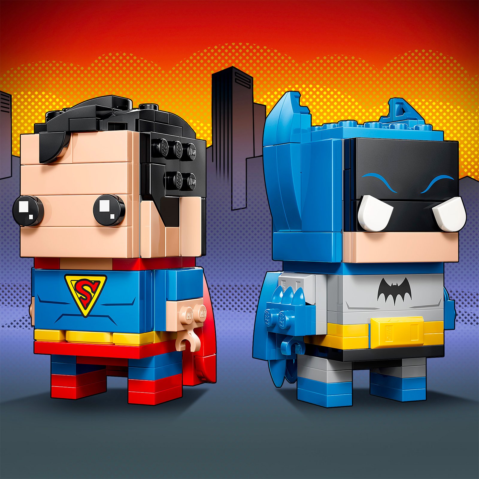 Batman and Superman Brickheadz