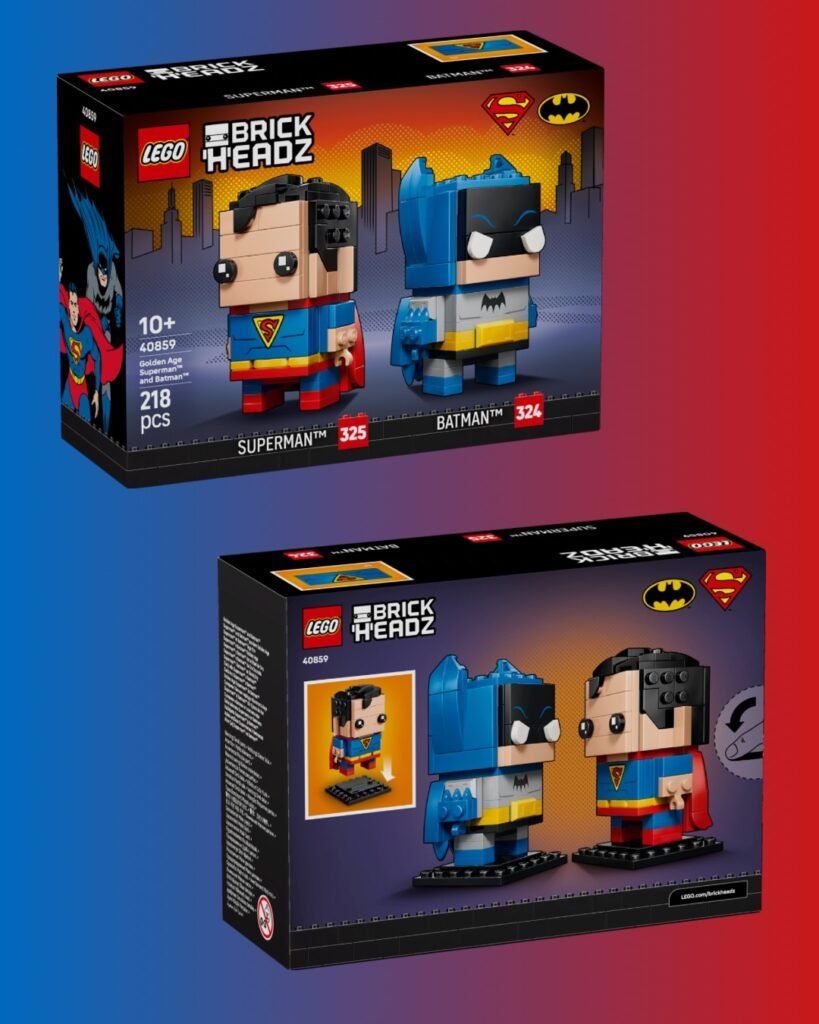 Batman and Superman Brickheadz