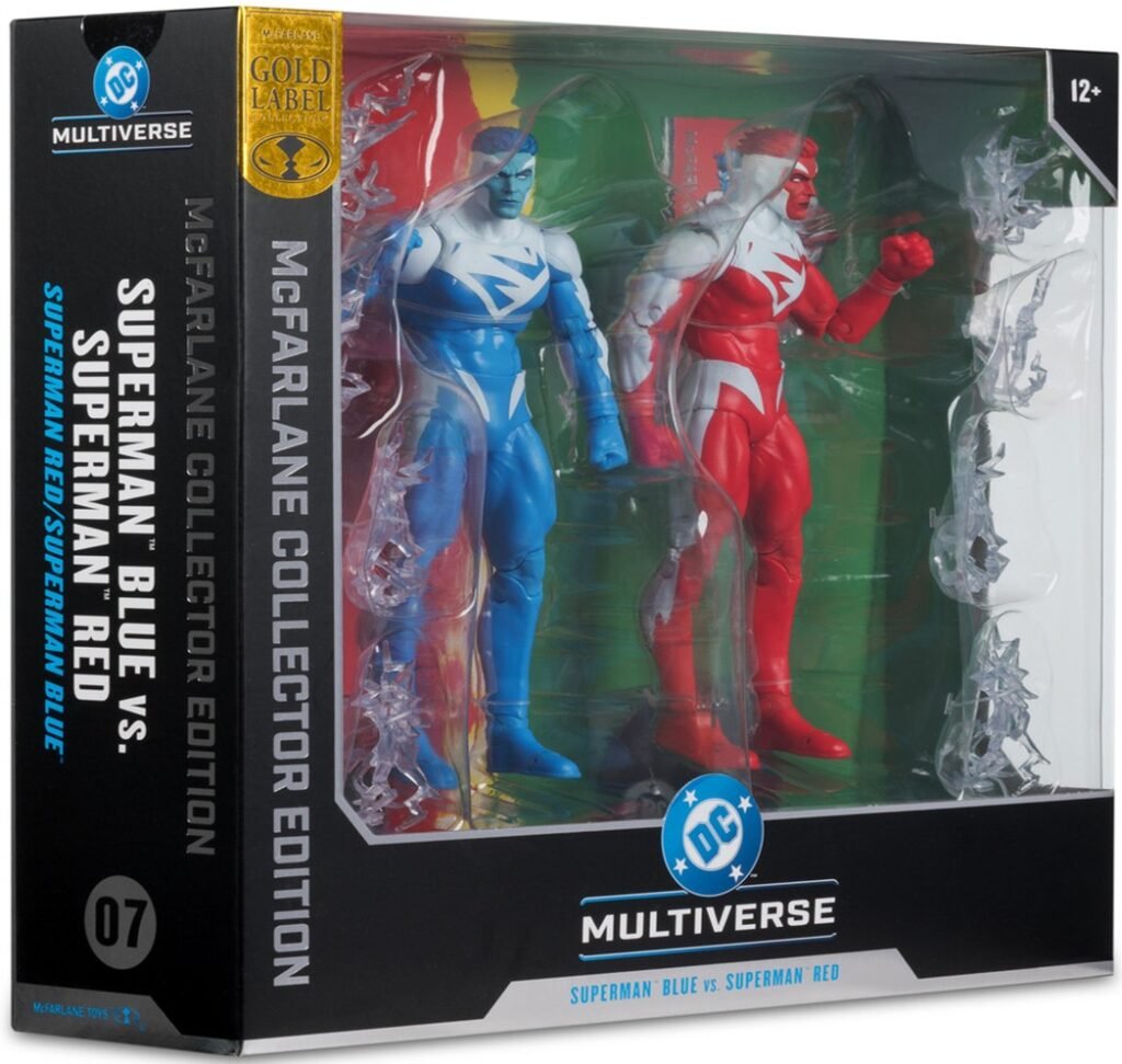 McFarlane Toys Release Superman Red & Blue DC Multiverse 2-Pack Action Figures