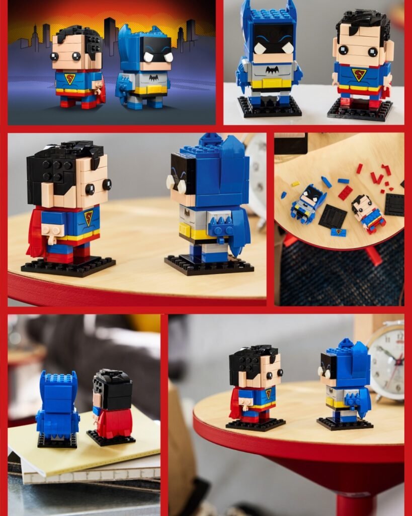 Batman and Superman Brickheadz